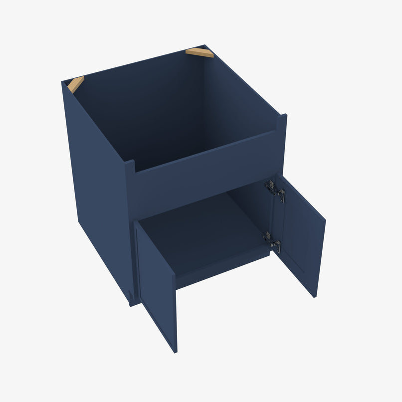 PD-FSB33B 33 Inch Farmhouse Sink Base Cabinet | Petit Blue - image 4