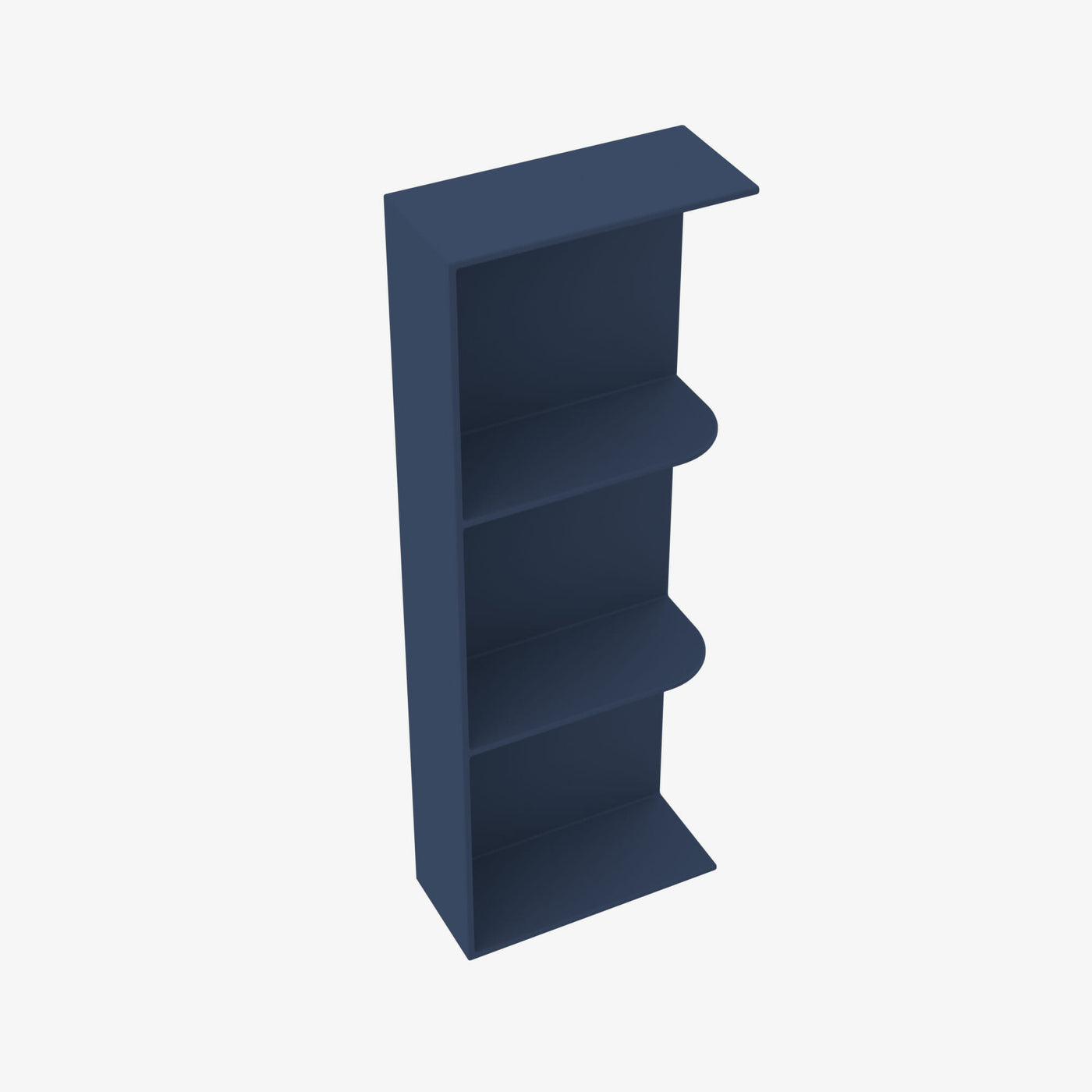PD-WES530 Wall End Shelf with Open Shelves | TSG Forevermark Petit Blue
