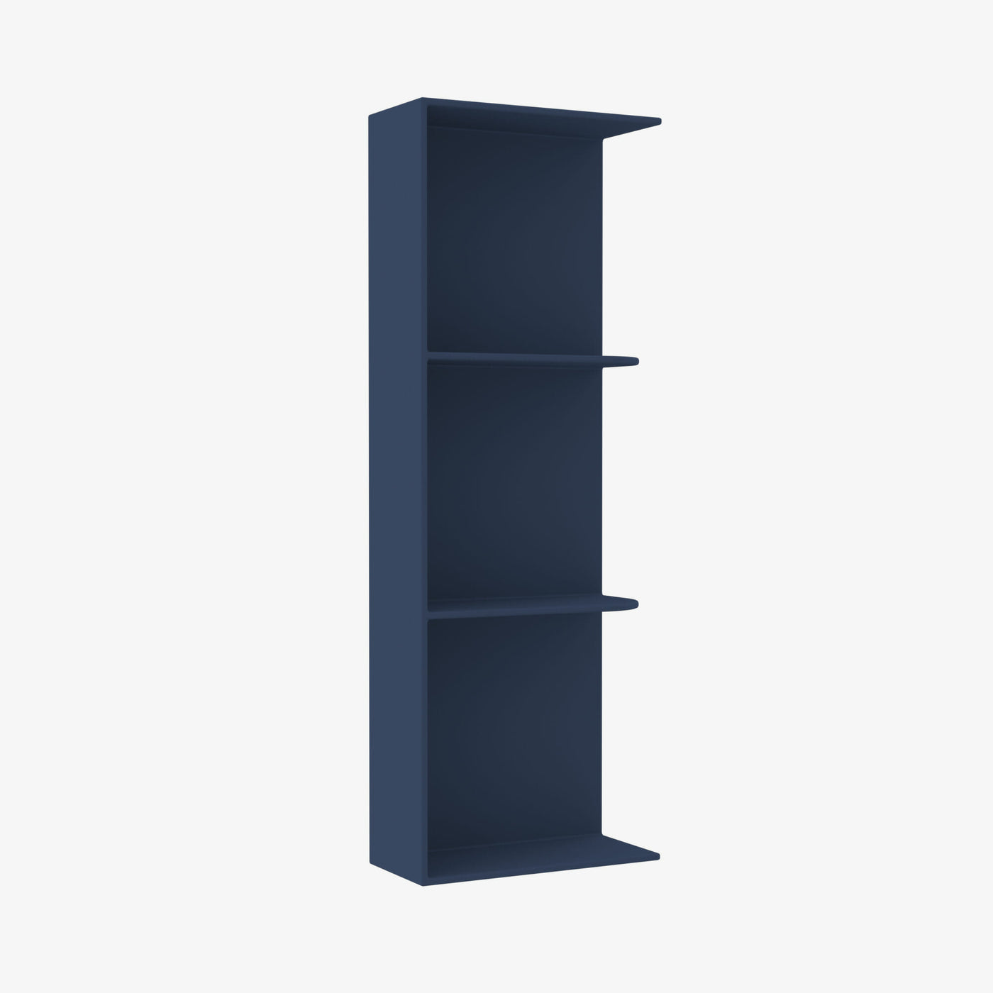 PD-WES536 Wall End Shelf with Open Shelves | TSG Forevermark Petit Blue