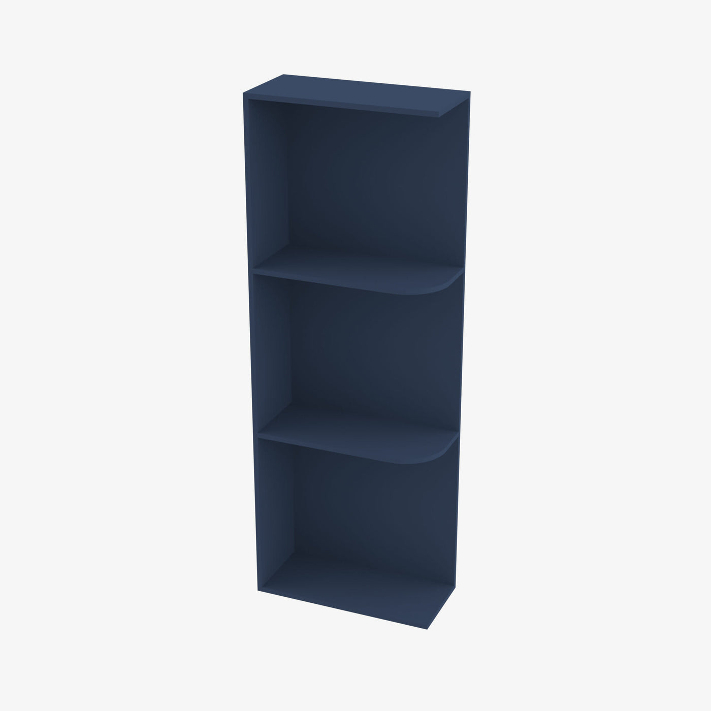 PD-WES542 Wall End Shelf with Open Shelves | TSG Forevermark Petit Blue