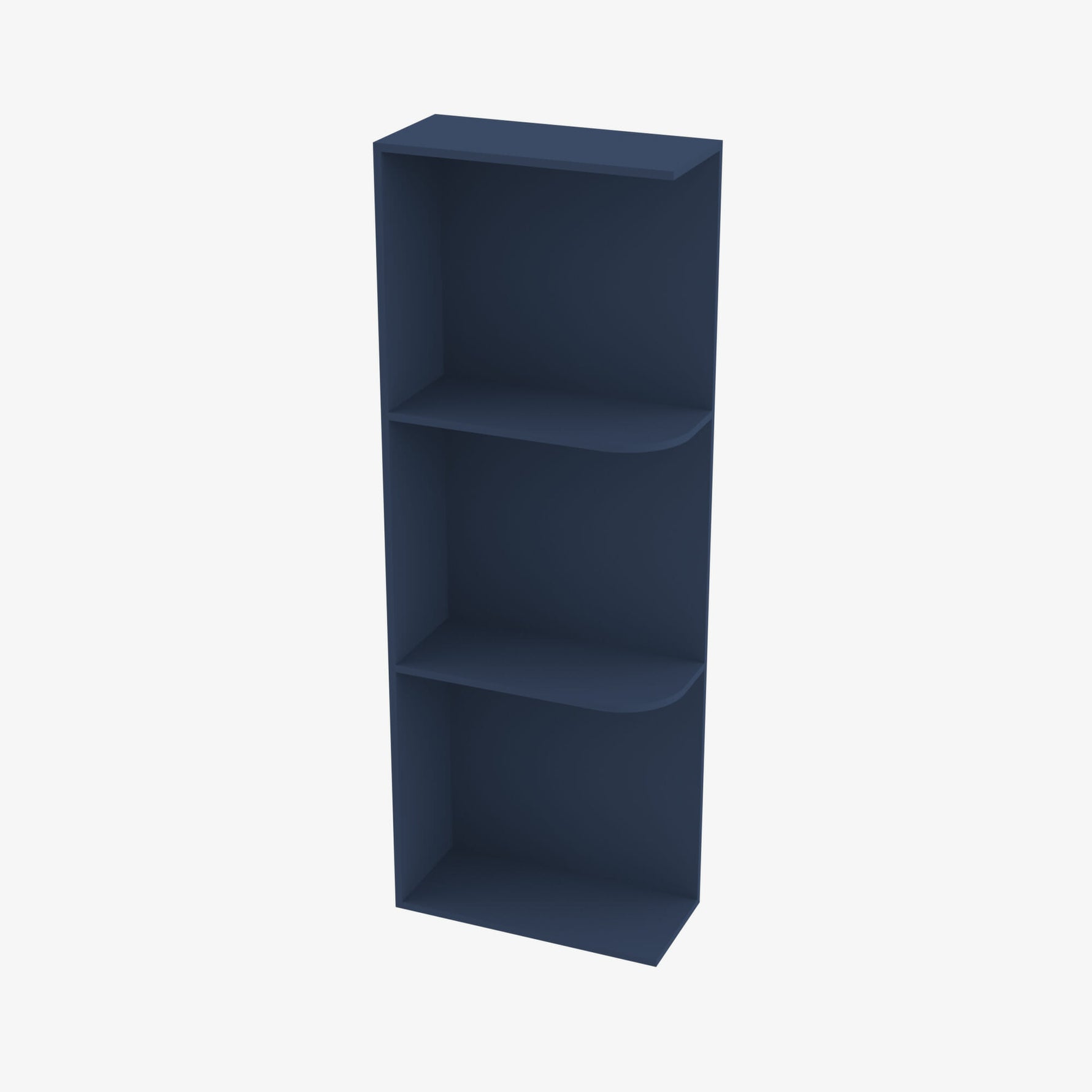 PD-WES542 Wall End Shelf with Open Shelves | TSG Forevermark Petit Blue - image 2