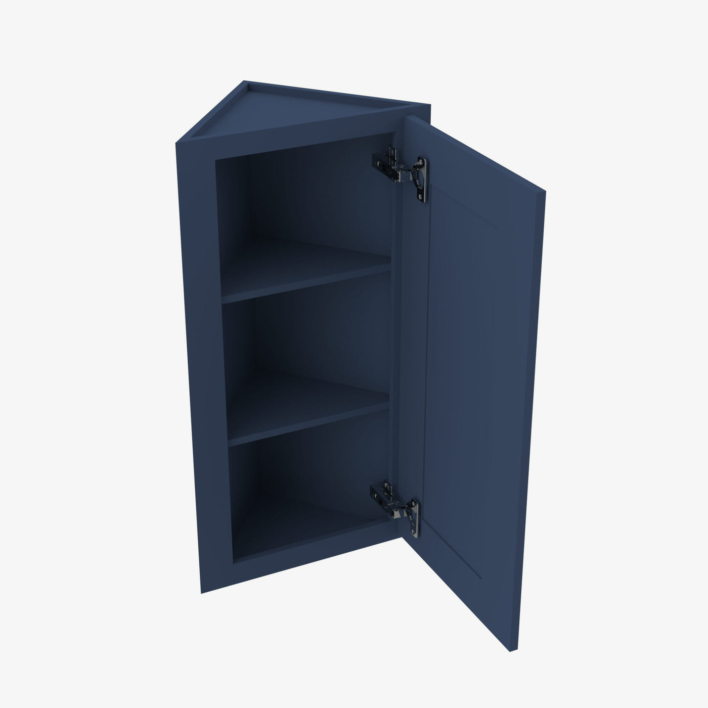 PD-AW30 Single Door Cabinets 30 Inch Wall Angle Corner Cabinet | Petit Blue