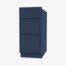 PD-DB36 3 36 Inch 3 Drawer Pack Base Cabinet | Petit Blue - image 3
