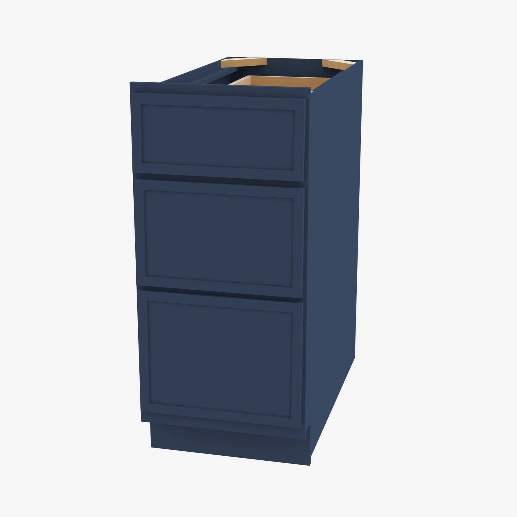 PD-DB30 3 30 Inch 3 Drawer Pack Base Cabinet | Petit Blue - image 4