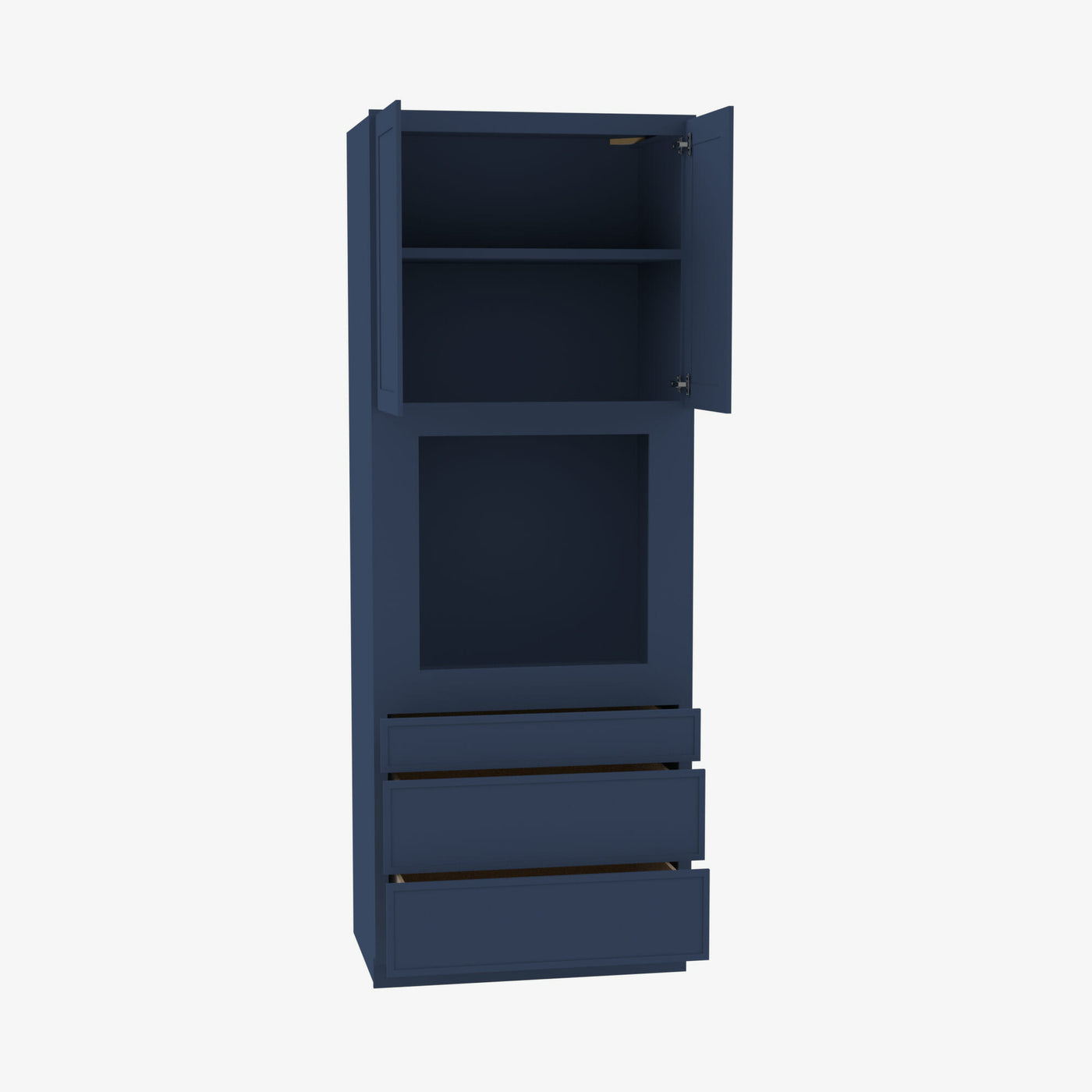 PD-OC3396B 33 Inch Tall Oven Cabinet | Petit Blue