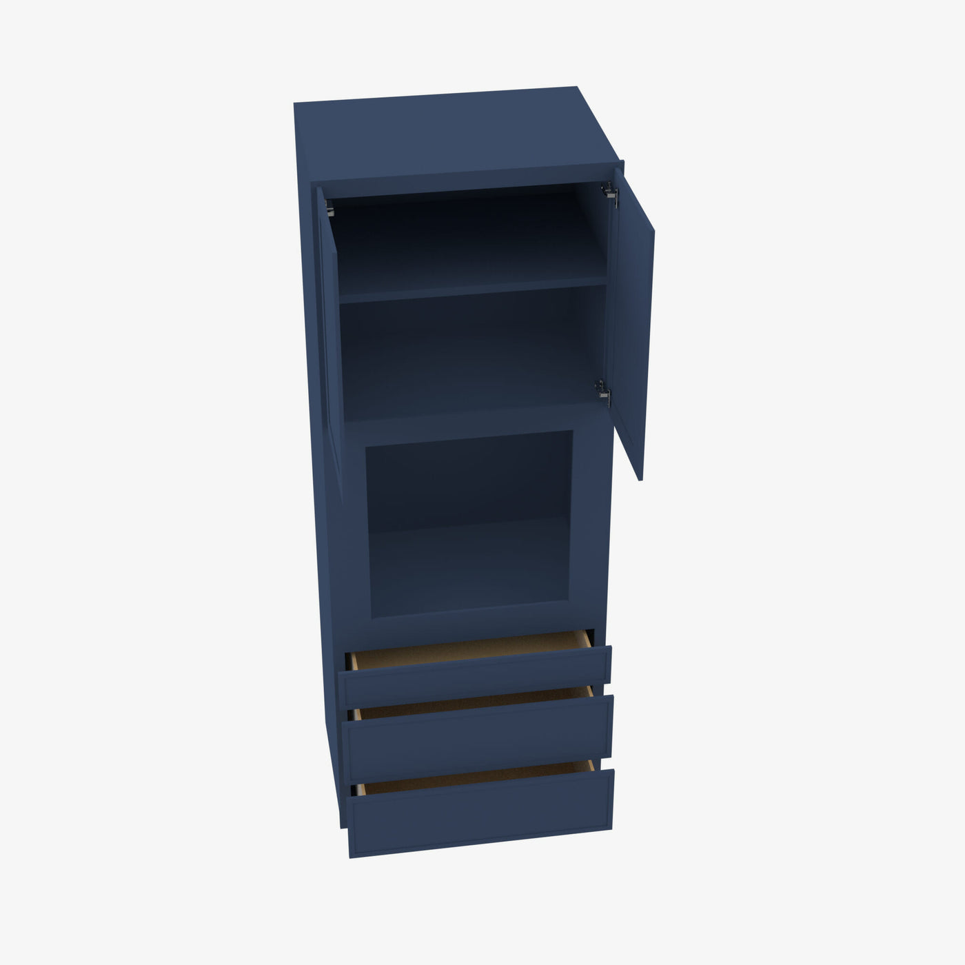 PD-OC3390B 33 Inch Tall Oven Cabinet | Petit Blue