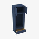 PD-OM3396B Double Door 33 Inch Tall Double Oven / Oven Microwave Cabinet | Petit Blue - image 4