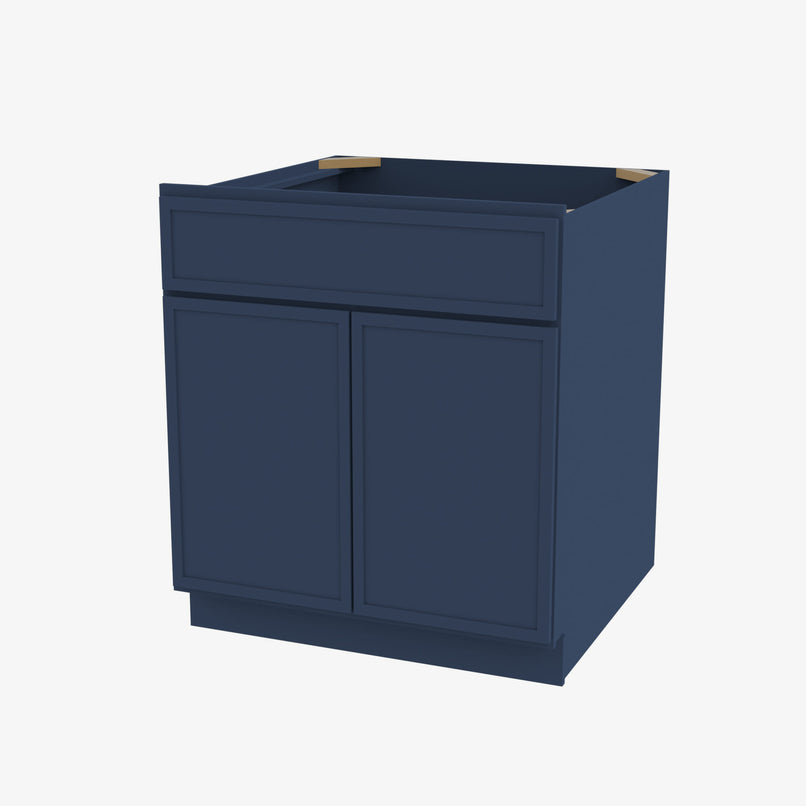 PD-SB24 Double Door 24 Inch Sink Base Cabinet | Petit Blue - image 1