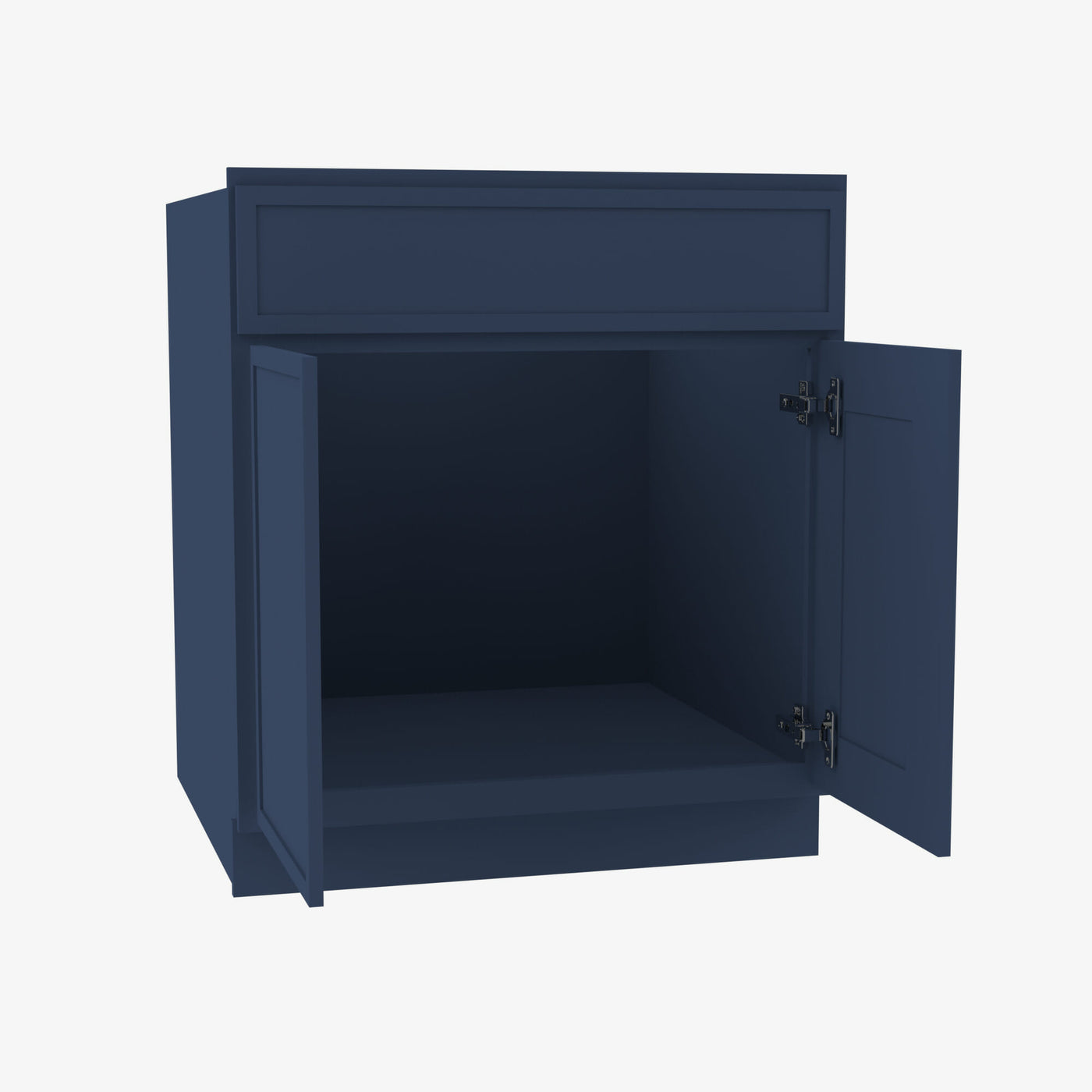 PD-SB24 Double Door 24 Inch Sink Base Cabinet | Petit Blue