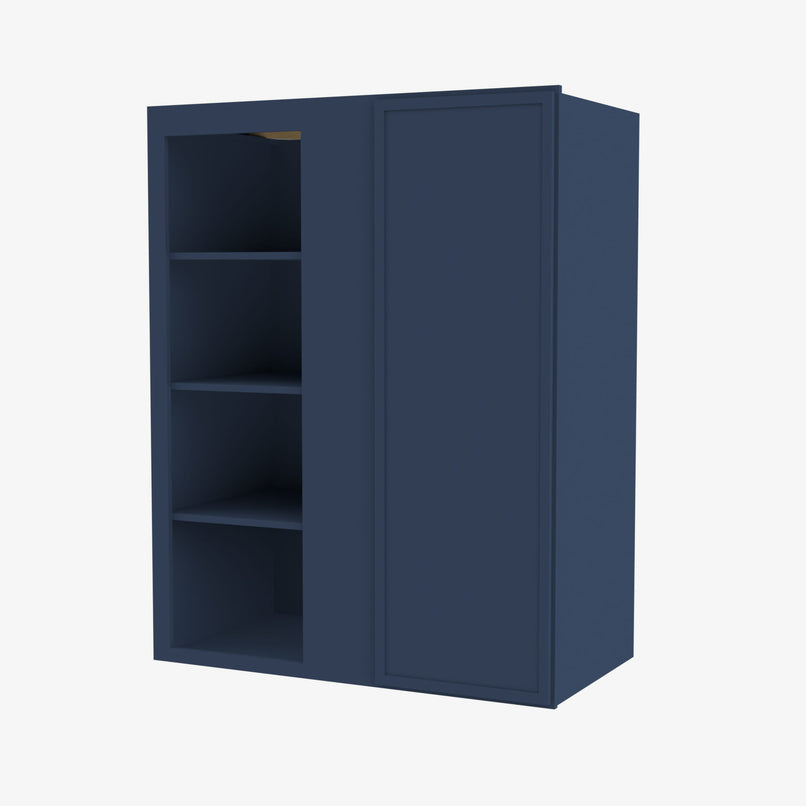 PD-WBLC30/33-3030 Single Door Cabinets 30 Inch Wall Blind Corner Cabinet | Petit Blue - image 2