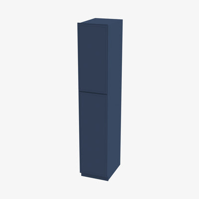 PD-WP1596 Double Door 15 Inch Tall Wall Pantry Cabinet | Petit Blue - image 1