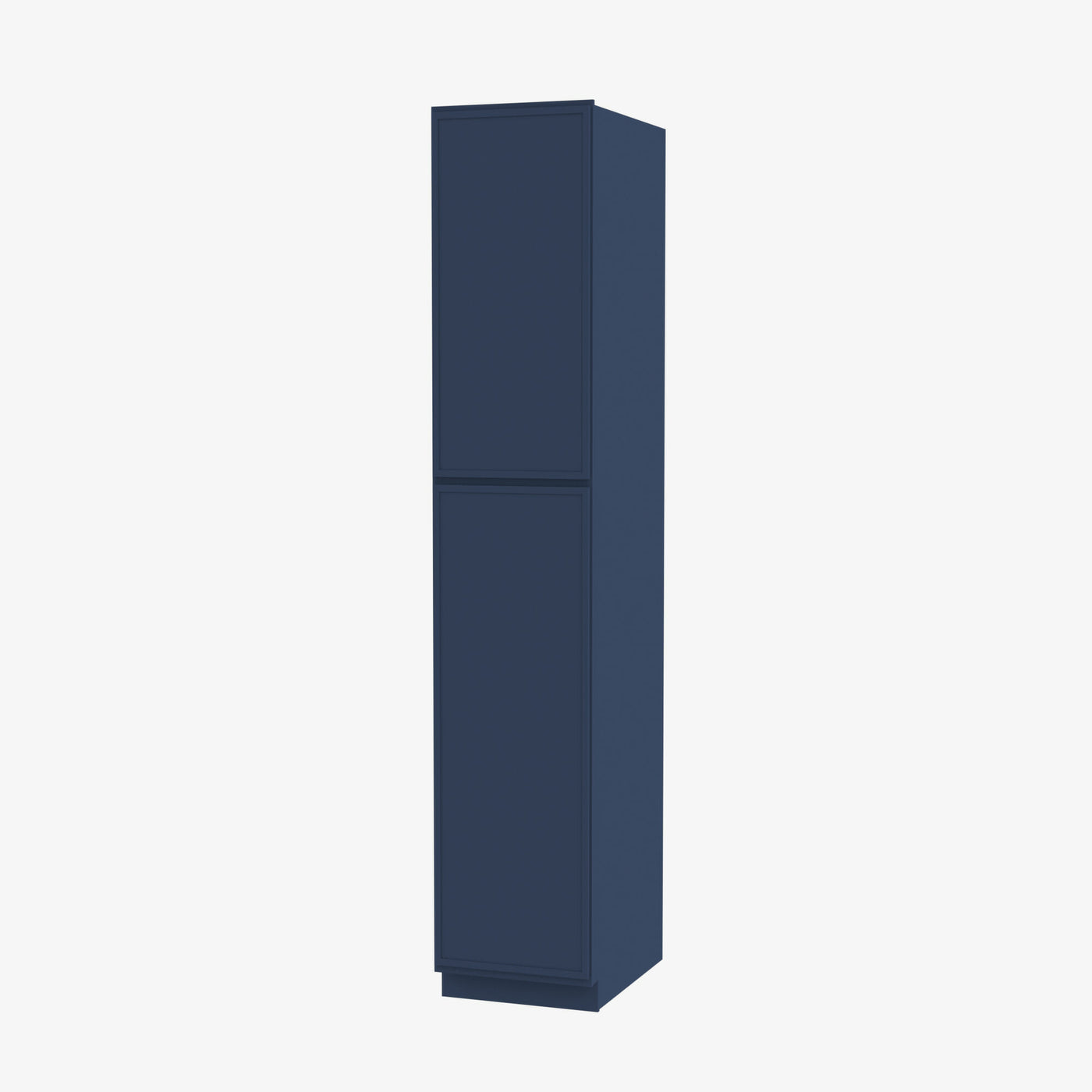 PD-WP1584 Double Door 15 Inch Tall Wall Pantry Cabinet | Petit Blue