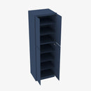 PD-WP3096B Four Door 30 Inch Tall Wall Pantry Cabinet with Butt Doors | Petit Blue - image 4