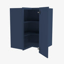 PD-WSQ2442 24 Inch Easy Reach Wall Corner Cabinet | Petit Blue - image 2
