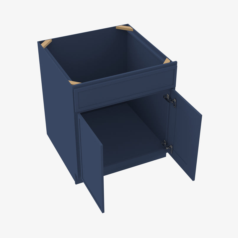 PD-S3621B-34-1/2 Double Door 36 Inch Sink Base Vanity with Drawers | Petit Blue - image 1