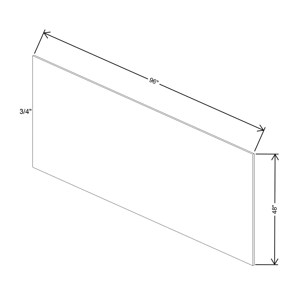 Fabuwood Value Premium Hallmark Frost 48" W X 96" H X 3/4" D Plywood - image 1