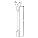 Fabuwood Allure Nexus Frost 3" W X 36" H X 1 1/2" D Plain Base Pilaster - image 1