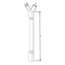 Fabuwood Allure Galaxy Nickel 3" W X 36" H X 1 1/2" D Plain Wall Pilaster - image 1