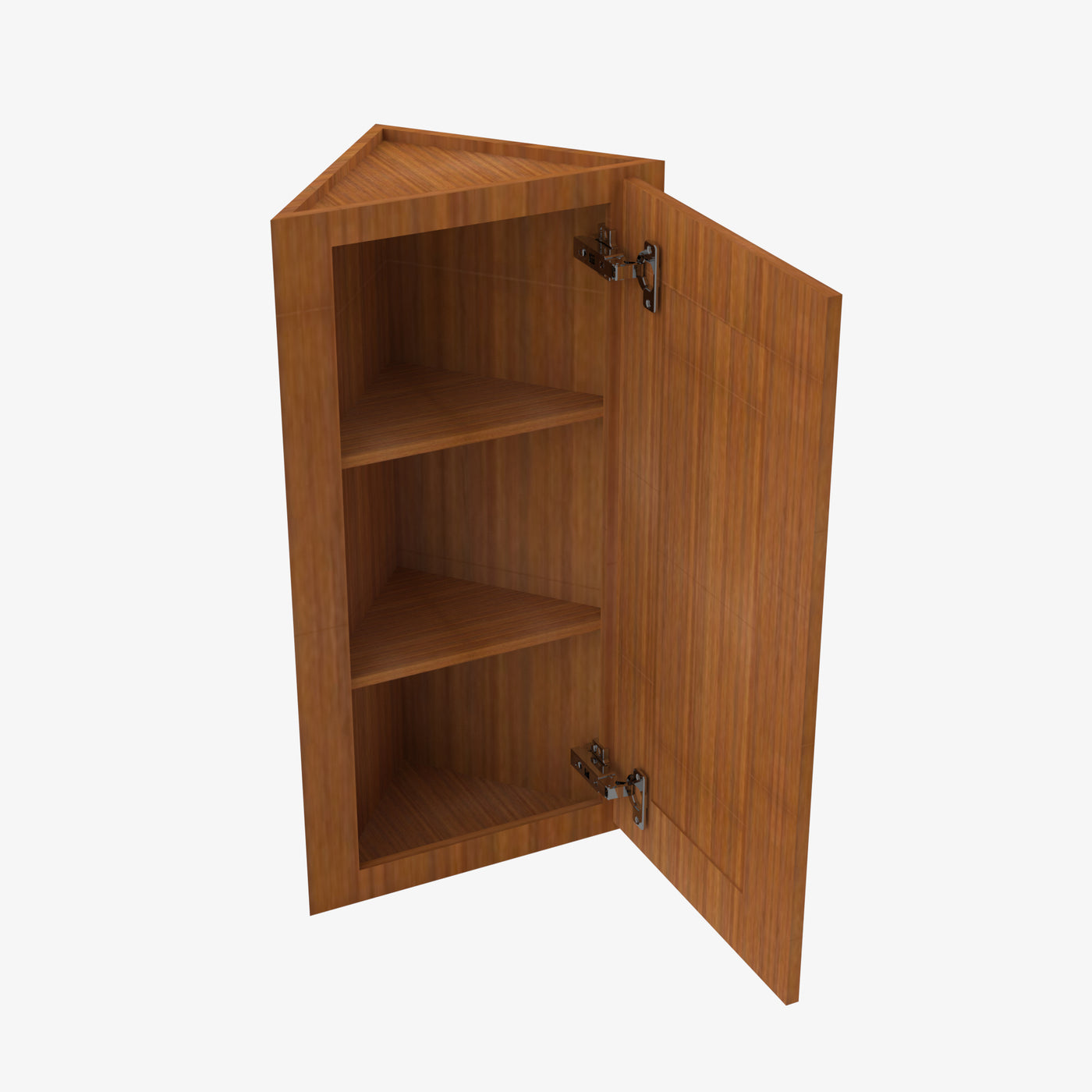 PR-AW42 Single Door Cabinets 42 Inch Wall Angle Corner Cabinet | Petit Brown