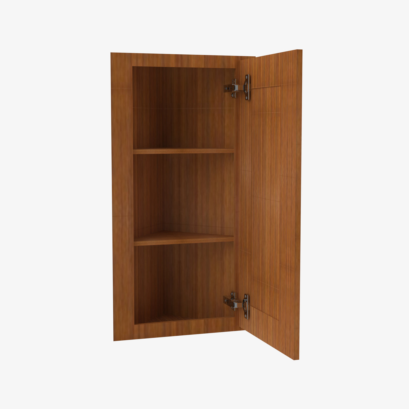 PR-AW36 Single Door Cabinets 36 Inch Wall Angle Corner Cabinet | Petit Brown