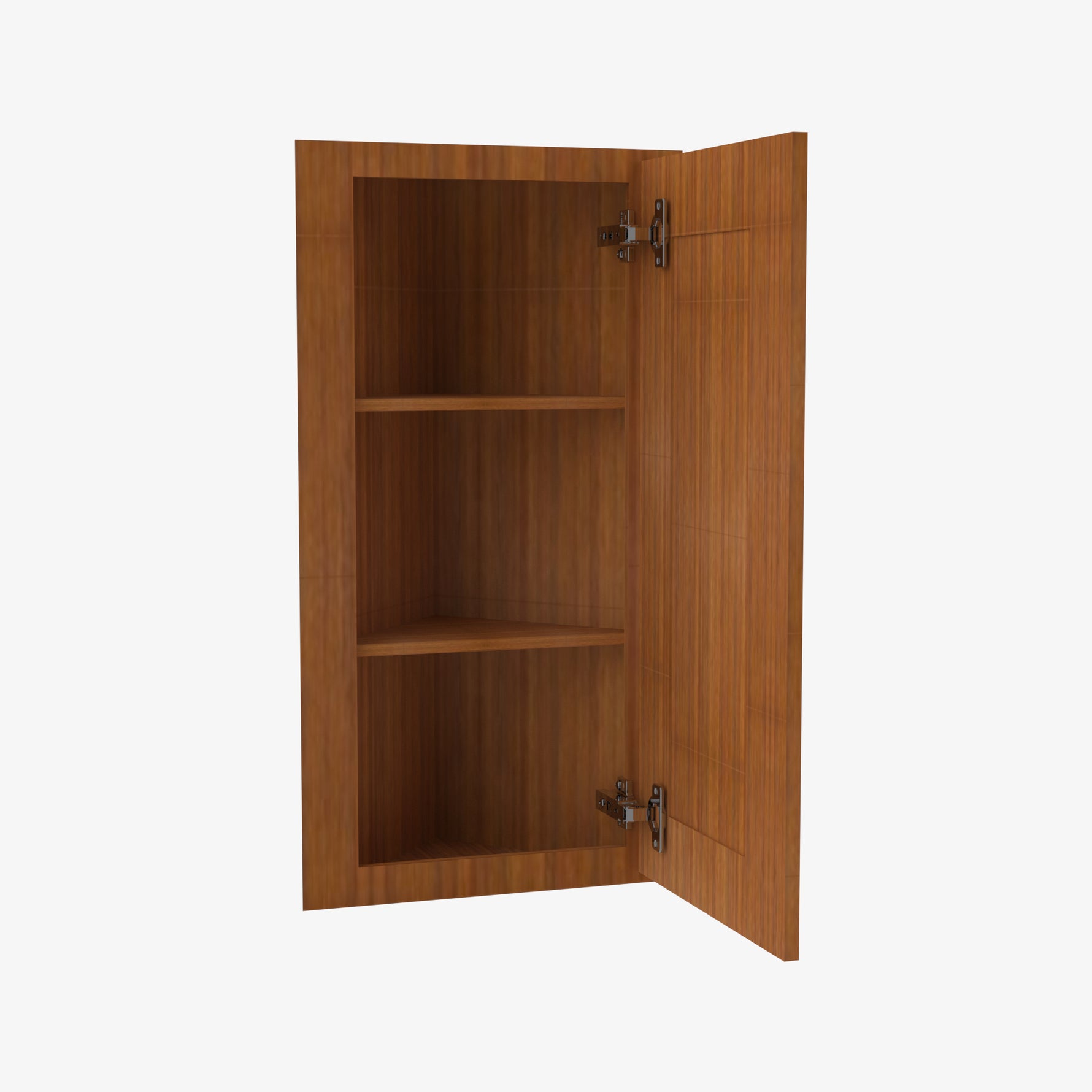 PR-AW30 Single Door Cabinets 30 Inch Wall Angle Corner Cabinet | Petit Brown - image 1