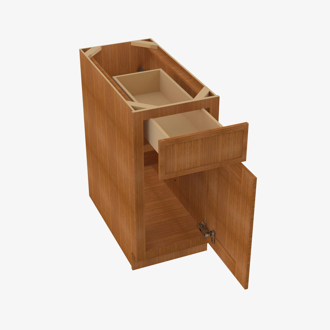 PR-B15 Single Door Cabinets 15 Inch Base Cabinet | Petit Brown