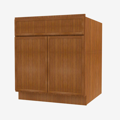 PR-B24B Double Door 24 Inch Base Cabinet | Petit Brown - image 1