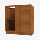 PR-BBLC39/42-36W Double Door 36 Inch Base Blind Corner Cabinets Cabinet | Petit Brown - image 3