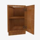 PR-BTC12R Single Door Cabinets 12 Inch Base Base Transitional Cabinet Right | Petit Brown - image 2