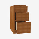 PR-DB18 3 18 Inch 3 Drawer Pack Base Cabinet | Petit Brown - image 2