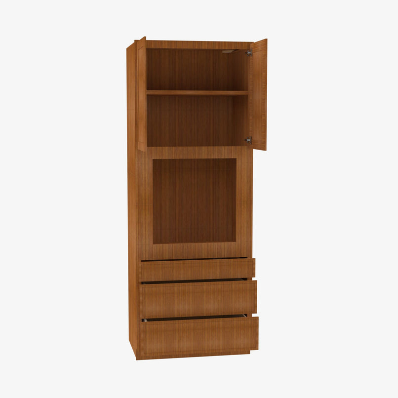 PR-OC3384B Double Door 33 Inch Tall Oven Cabinet | Petit Brown - image 3