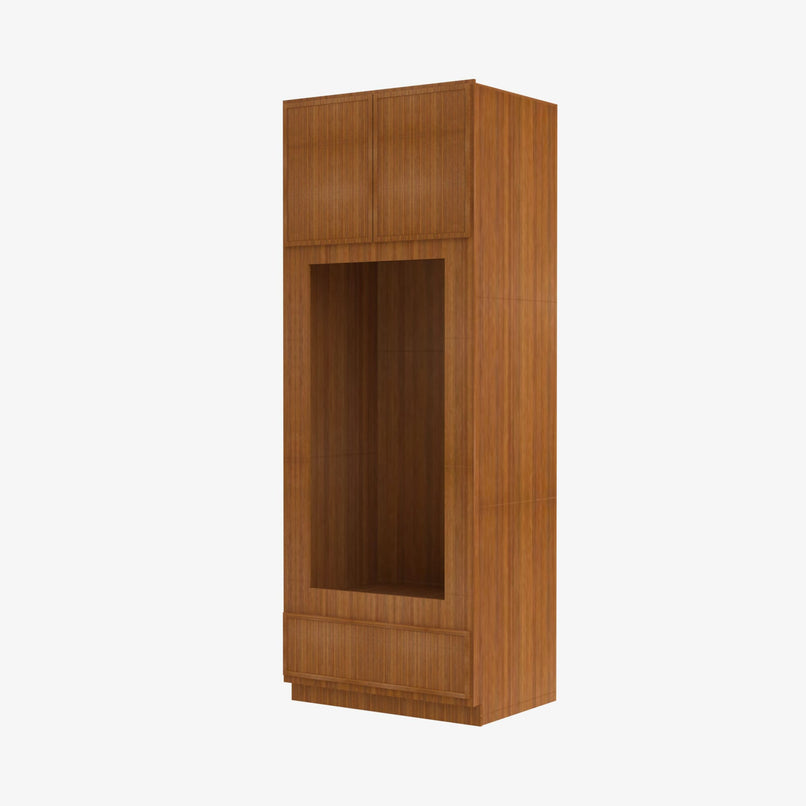 PR-OM3390B Double Door 33 Inch Tall Double Oven / Oven Microwave Cabinet | Petit Brown - image 2