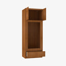 PR-OM3390B Double Door 33 Inch Tall Double Oven / Oven Microwave Cabinet | Petit Brown - image 3