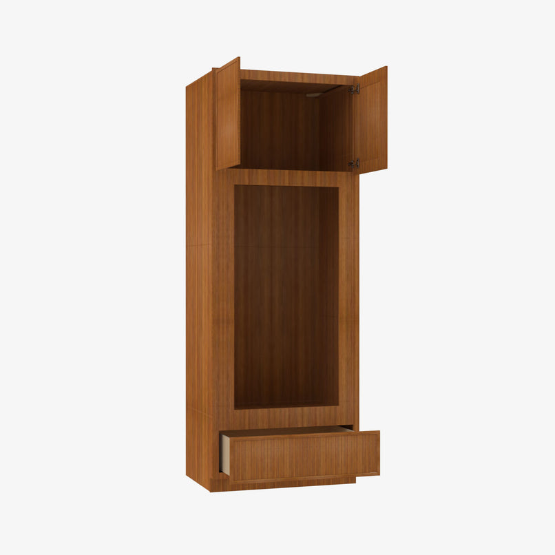 PR-OM3390B Double Door 33 Inch Tall Double Oven / Oven Microwave Cabinet | Petit Brown - image 3