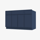 PD-S4821B12D-34-1/2 Double Door 48 Inch Sink Base Combo Vanity with Drawers | Petit Blue - image 1