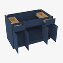 PD-S4821B12D-34-1/2 Double Door 48 Inch Sink Base Combo Vanity with Drawers | Petit Blue - image 4