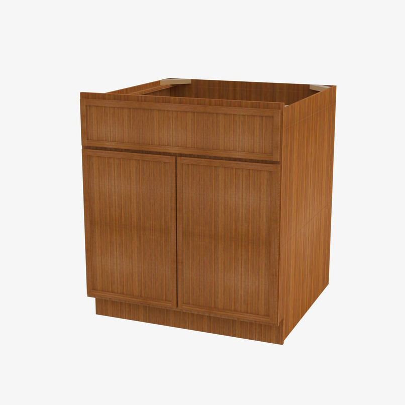 PR-S3021B-34-1/2 Double Door 30 Inch Sink Base Vanity with Drawers | Petit Brown - image 1