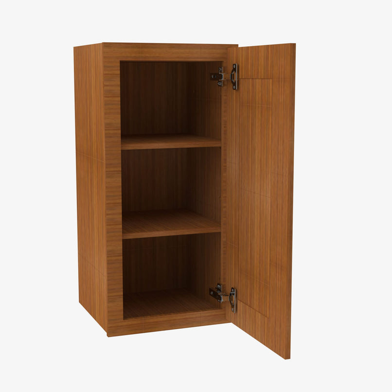 PR-W1230 Single Door Cabinets 12 Inch Wall Cabinet | Petit Brown - image 2