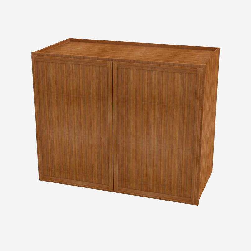 PR-W2736B Double Door 27 Inch Wall Cabinet | Petit Brown - image 2