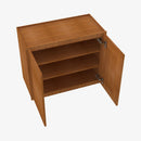 PR-W3636B Double Door 36 Inch Wall Cabinet | Petit Brown - image 1