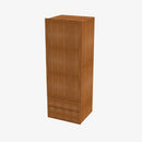 PR-W2D1860 Single Door Cabinets 18 Inch Wall Cabinet With 2 Built-In Drawers | Petit Brown - image 2
