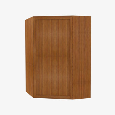 PR-WDC2442 Single Door Cabinets 24 Inch Wall Diagonal Corner Cabinet | Petit Brown - image 1