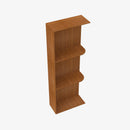 PR-WES542 Wall End Shelf with Open Shelves | TSG Forevermark Petit Brown - image 1