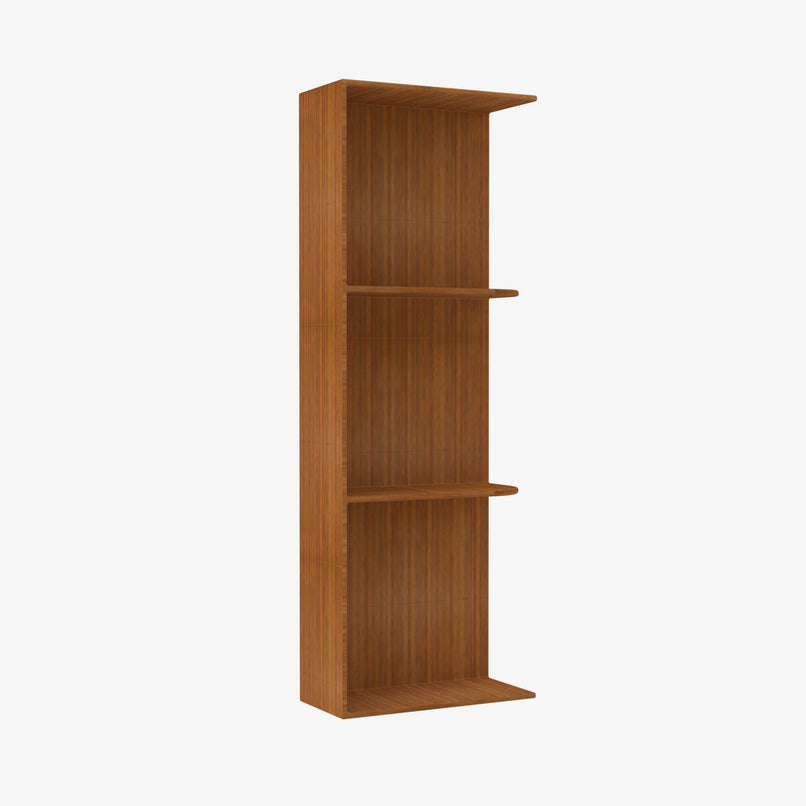 PR-WES536 Wall End Shelf with Open Shelves | TSG Forevermark Petit Brown - image 5