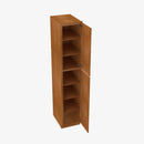 PR-WP1590 Double Door 15 Inch Tall Wall Pantry Cabinet | Petit Brown - image 2
