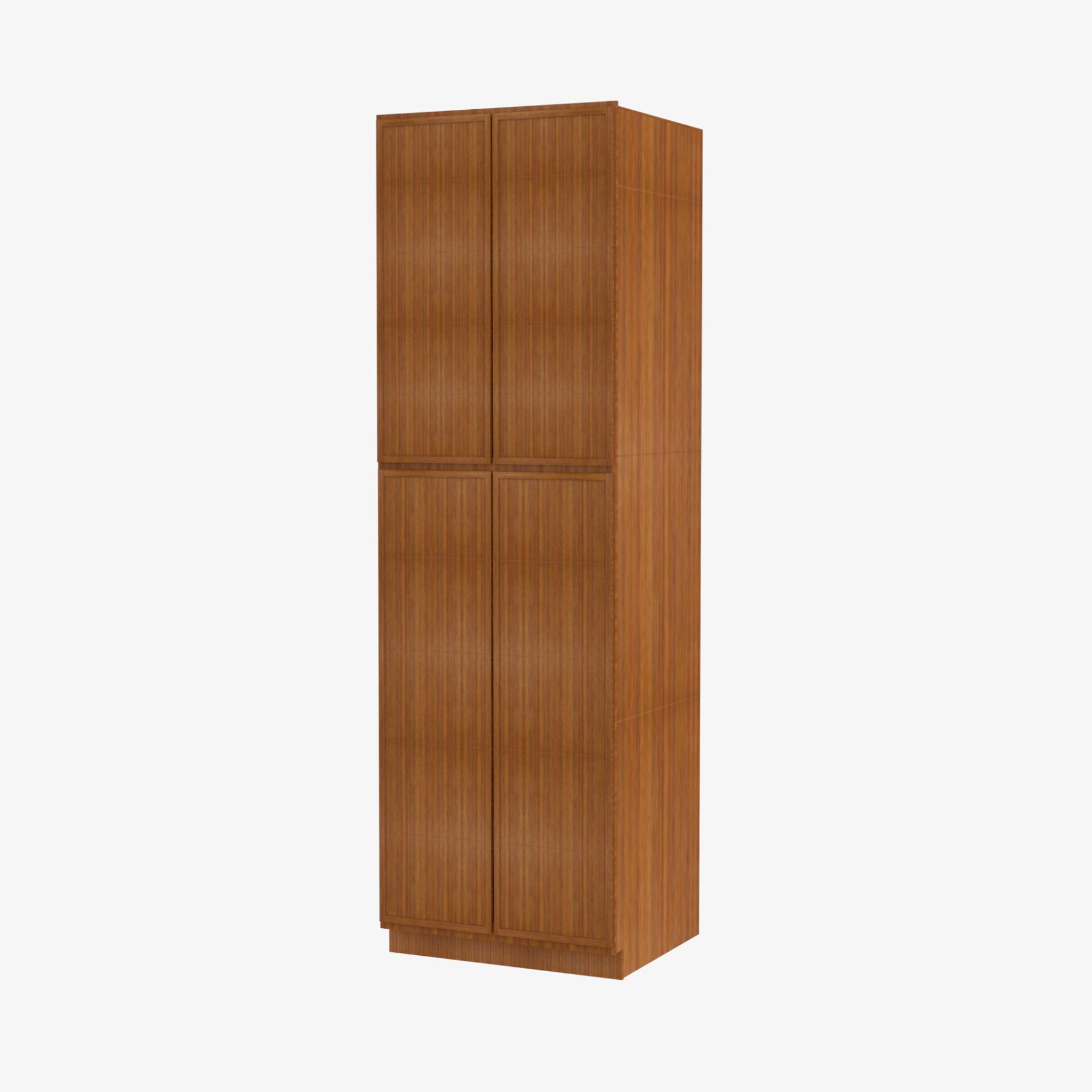 PR-WP3084B Four Door 30 Inch Tall Wall Pantry Cabinet with Butt Doors | Petit Brown - image 2
