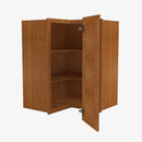 PR-WSQ2442 24 Inch Easy Reach Wall Corner Cabinet | Petit Brown - image 3