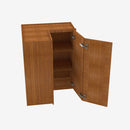 PR-WSQ2442 24 Inch Easy Reach Wall Corner Cabinet | Petit Brown - image 4
