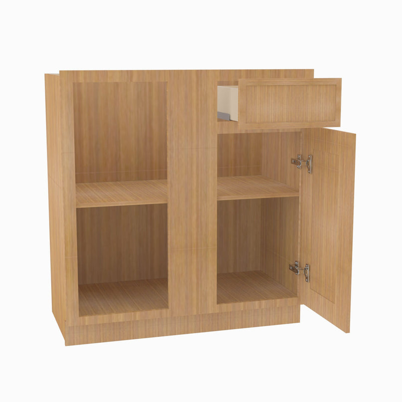PS-BBLC42/45-39W Double Door 39 Inch Base Blind Corner Cabinets Cabinet | Petit Sand - image 2