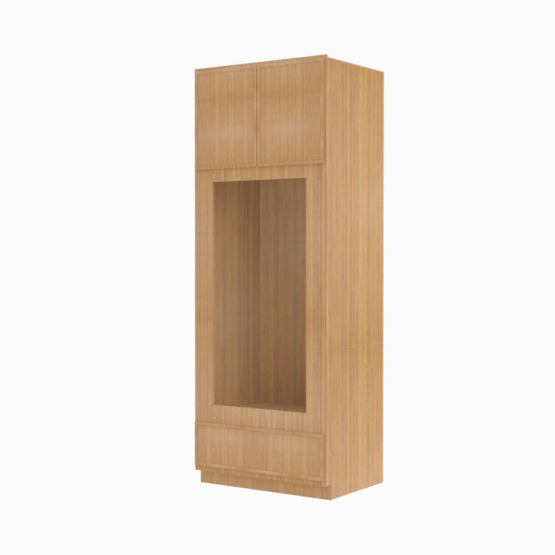 PH-OM3390B Double Door 33 Inch Tall Double Oven / Oven Microwave Cabinet | Petit OAK - image 2